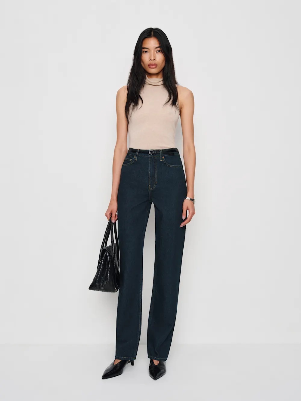 Reformation Harriet High Rise Relaxed Straight Jeans